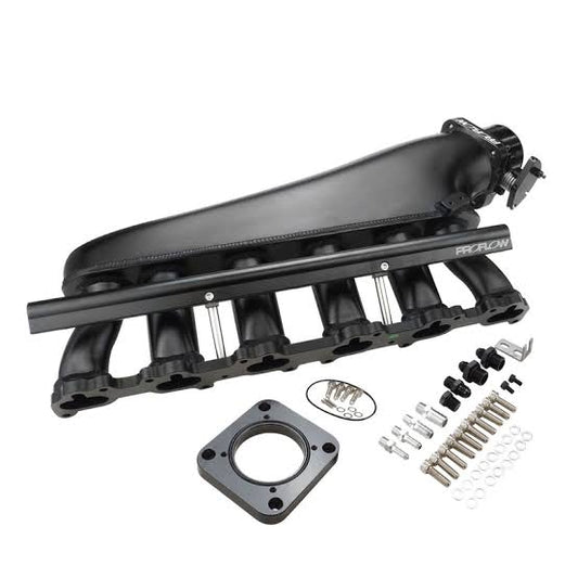 Proflow Intake Manifold Kit V2, For Ford Falcon XR6 BA/BF/FG Barra, Fabricated Aluminium, Polished, 80mm Bore