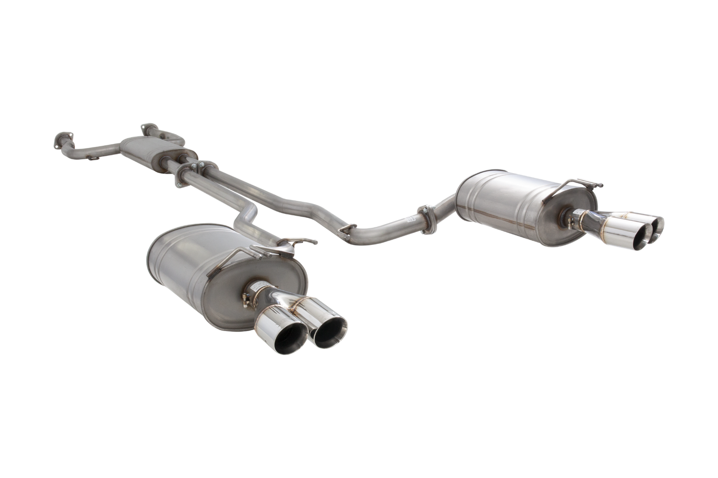 XForce Twin 2.25in Cat-Back Exhaust - Non-Polished Stainless (Commodore VE-VF SV6 06-17)