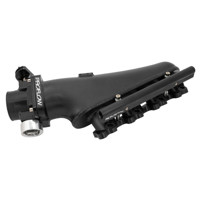 Proflow Intake Manifold Kit, For Nissan SR20 S14/S15, Fabricated Aluminium, Black, 76mm Throttle Body, Fuel Rail Kit