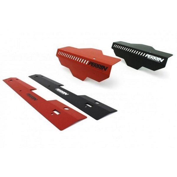 Perrin Pulley Cover/Radiator Shroud Bundle (WRX/STi 01-07) Red