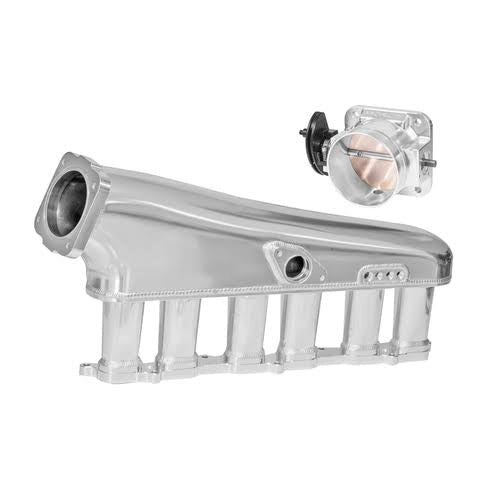 Proflow Intake Manifold Kit, Fabricated Aluminium, For Toyota 2JZGTE Turbo, Inlet Plenum, 90mm Throttle Body, Fuel Rail Kit