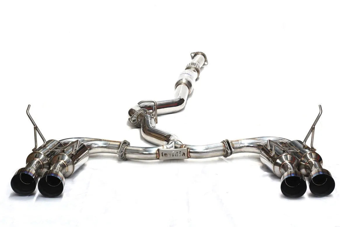 Invidia R400S Turbo Back Exhaust System w/Ti Tips (WRX 15-21 - Auto)