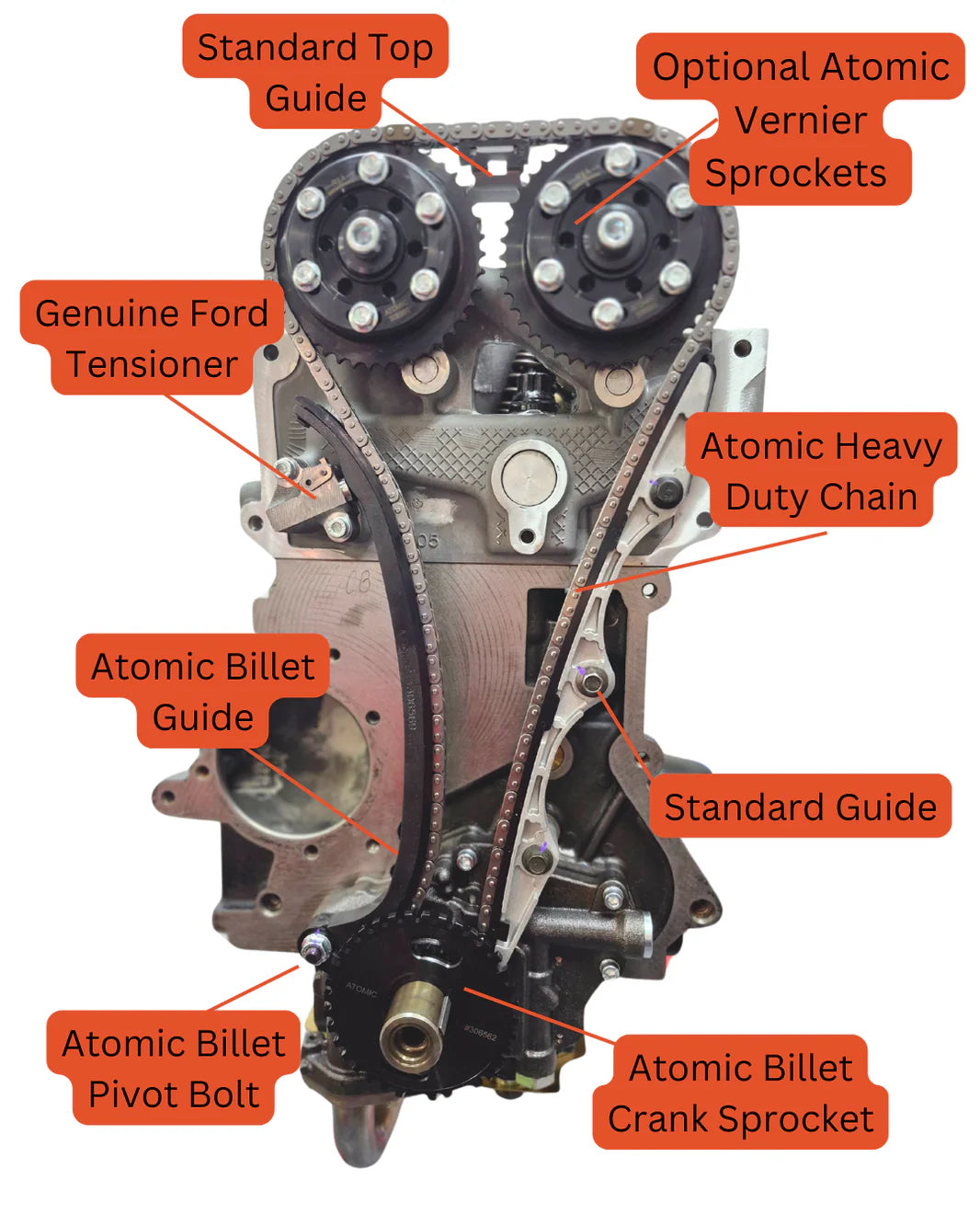 Atomic Barra Heavy Duty Timing Chain Kit | Complete or Partial Kit