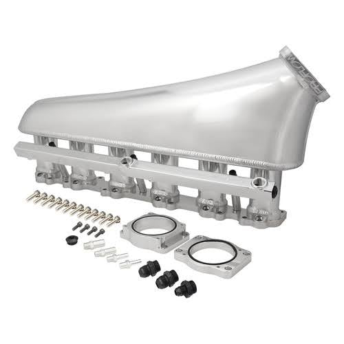 Proflow Intake Manifold Kit V2, For Ford Falcon XR6 BA/BF/FG Barra, Fabricated Aluminium, Polished, 80mm Bore