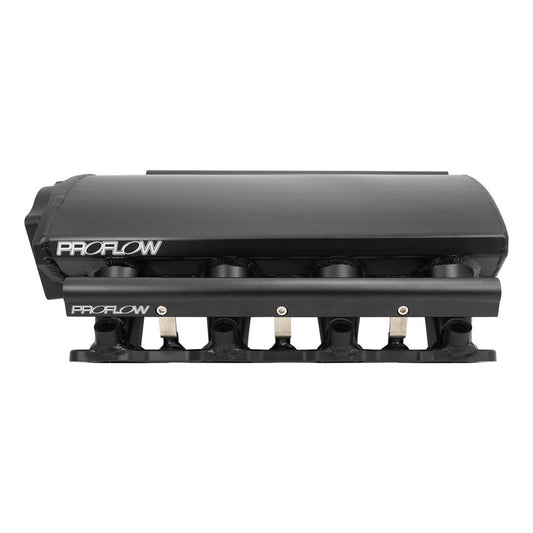 Proflow SuperMax Plus EFI Intake Manifold Kit, For Holden Commodore LS1/LS2, Fabricated Black, Low-Profile, w/Fuel Rails, 102mm Bore
