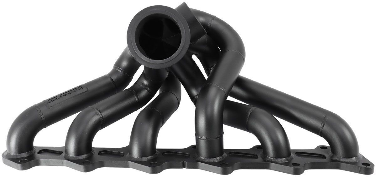 Aeroflow Ford Barra V-Band Turbo Manifold Suits High Mount GT40-GT45 Turbo, with 50mm External Wastegate Flange