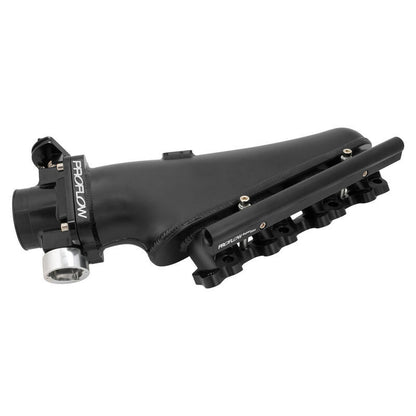 Proflow Intake Manifold Kit, For Nissan SR20 S14/S15, Fabricated Aluminium, Black, 76mm Throttle Body, Fuel Rail Kit