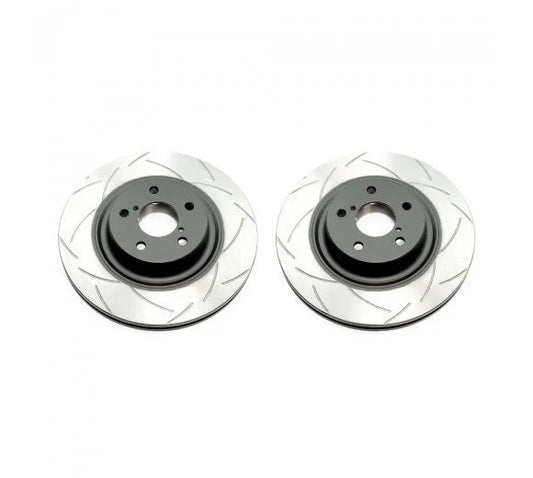 Disc Brakes Australia Clubspec 4000 2x T3 Slotted Front Rotors (inc WRX/STi 99-07/09-14/FXT 03-13/LG