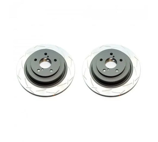 Disc Brakes Australia Street Series 2x T2 Slotted Rear Rotors (inc WRX 01-07/Forester XT 03-08)