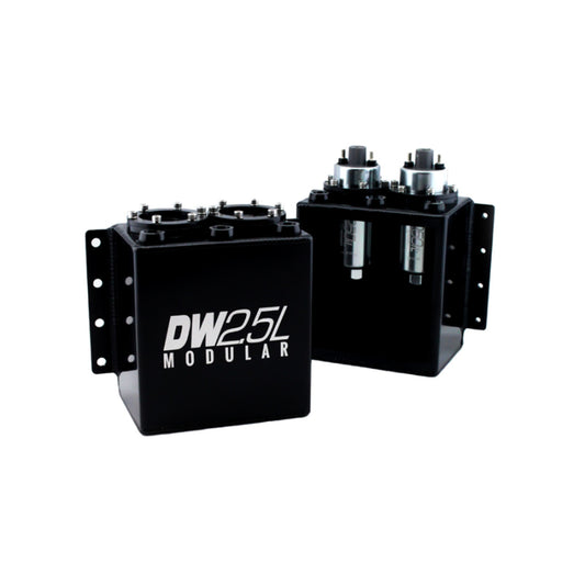 Deatschwerks 2.5L Surge Tank w/ 1 x 250iL In-Line Fuel Pump