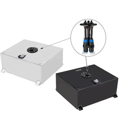 Proflow Fuel Cell, EFI Baffled Tank, 20 Gal (78L), Aluminium, Black, 620 x 510 x 260mm, With Sender Unit