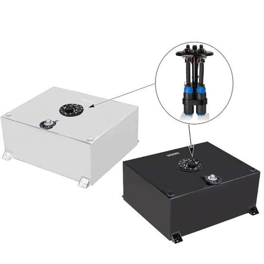 Proflow Fuel Cell, EFI Baffled Tank, 20 Gal (78L), Aluminium, Black, 620 x 510 x 260mm, With Sender Unit